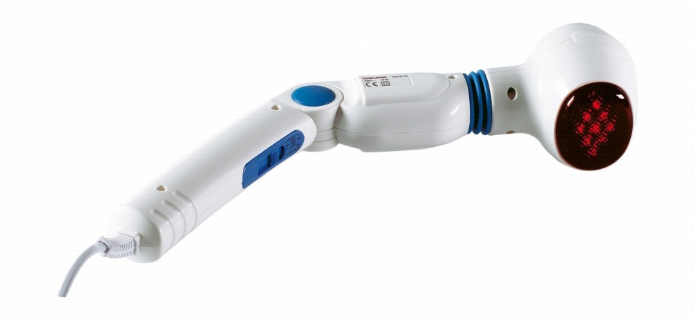Beurer MG40 Wellbeing Infrared Massager with 4 Interchangeable Attachments - White & Blue