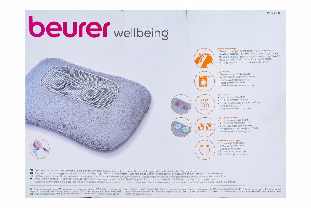 Beurer Wellbeing Shiatsu Massage Cushion - MG145
