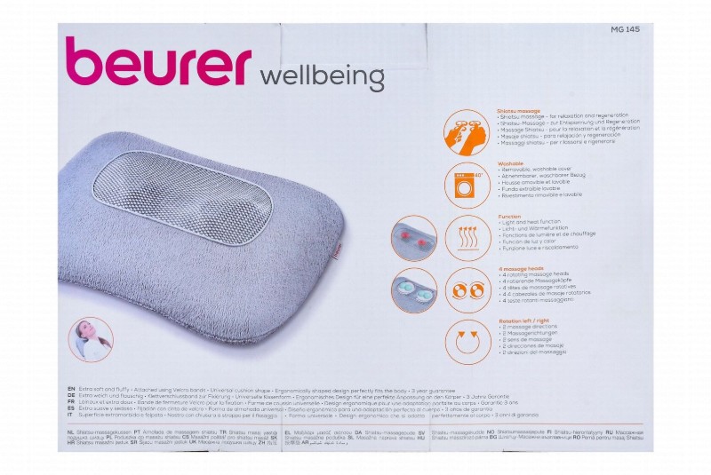 Beurer Wellbeing Shiatsu Massage Cushion - MG145