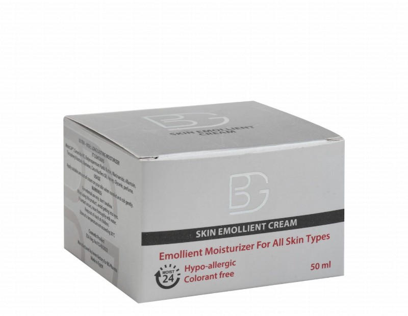 BG Hypoallergenic Moisturizer Emollient Skin Cream for All Skin Types - colorants free