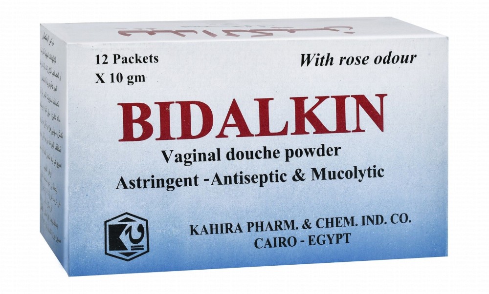 Bidalkin Antiseptic & Mucolytic Vaginal Douche Powder Rose Scent