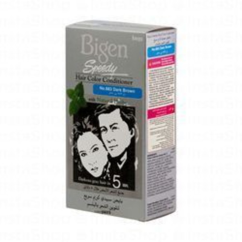 Bigen Speedy Hair Color Conditioner with Natural Herbs Dark Brown 883 - ammonia free