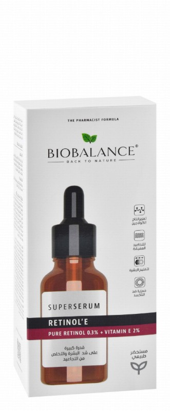 Bio Balance 0.3% Retinol & 2% Vitamin E Lifting, Firming & Anti-Wrinkle Face Serum - vegan