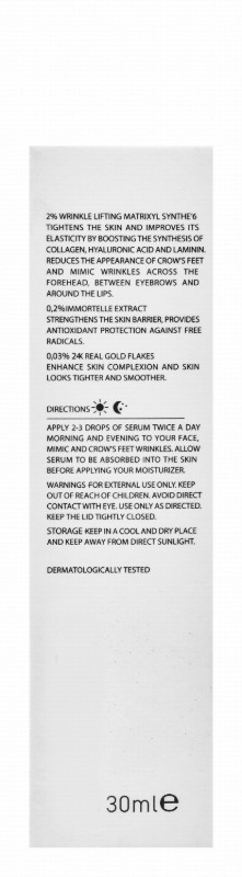 Bio Balance Anti-Wrinkle Super Facial Serum with 24K Gold & Peptide