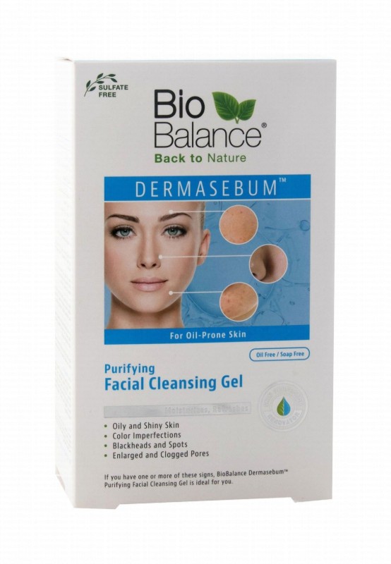Bio Balance Dermasebum Purifying Facial Cleansing Gel for Oil Prone Skin - soap free, sulfate free, oil free