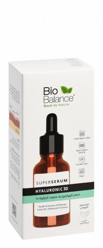 Bio Balance Hyaluronic 3D Hydrating, Firming & Anti-Wrinkle Face Serum - preservative free
