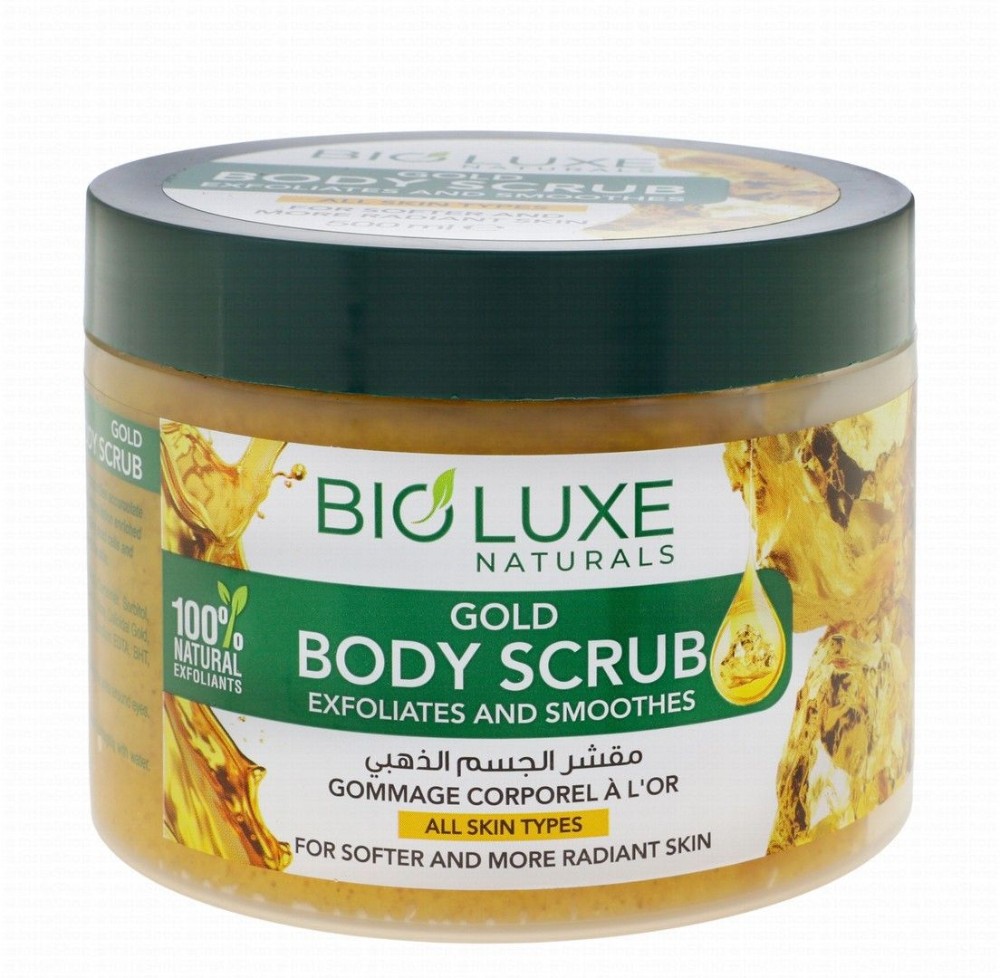 Bio Luxe Exfoliating & Smoothing Gold Body Scrub for All Skin Types