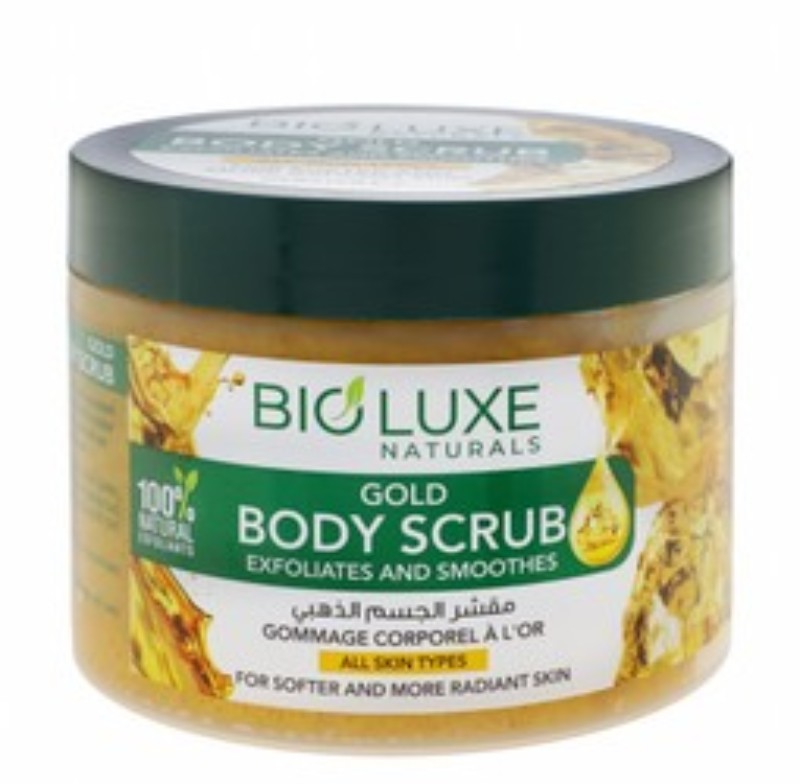 Bio Luxe Exfoliating & Smoothing Gold Body Scrub for All Skin Types