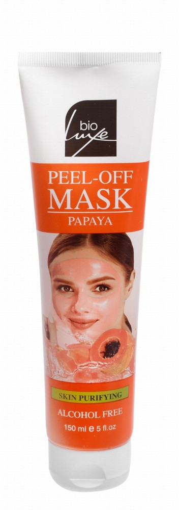 Bio Luxe Purifying Peel-Off Face Mask with Papaya - alcohol free, animal testing free