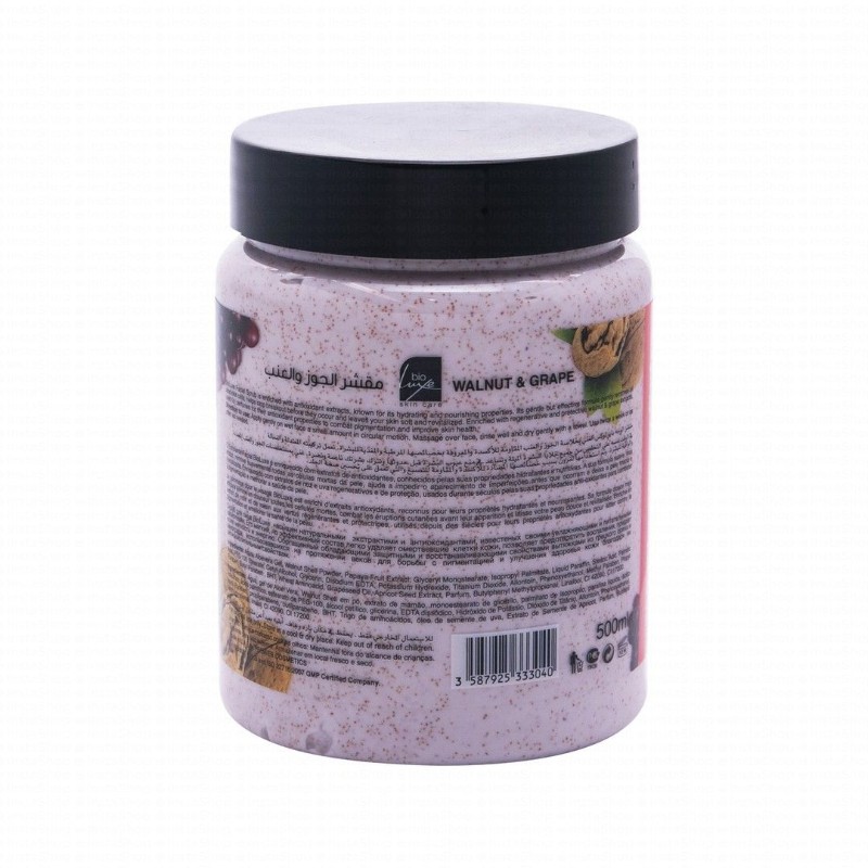Bio Luxe Skin Care Exfoliating Scrub with Walnut & Grape Extracts