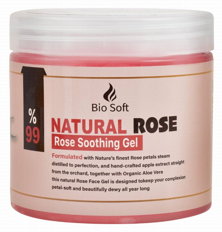 Bio Soft Natural Rose Soothing Face Gel - parabens free, cruelty free