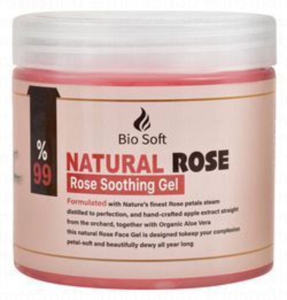 Bio Soft Natural Rose Soothing Face Gel - parabens free, cruelty free