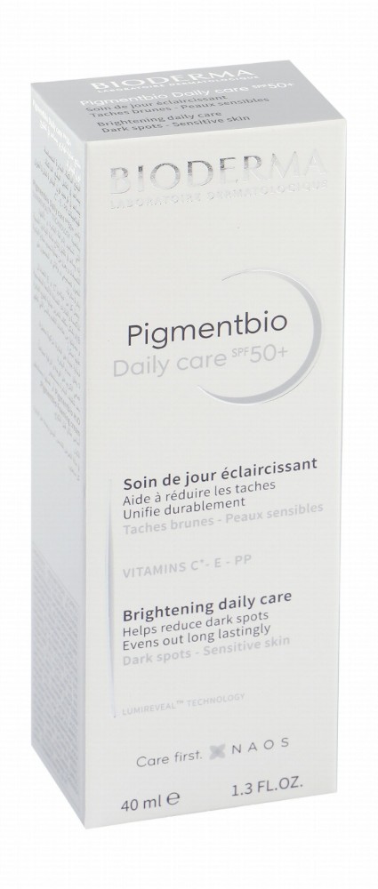 Bioderma Pigmentbio Brightening Daily Care Face Cream for Dark Spots & Sensitive Skin SPF50+ - non comedogenic