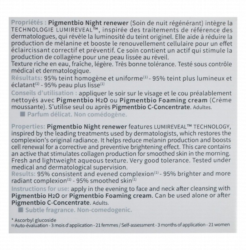 Bioderma Pigmentbio Night Renewer Brightening Facial Treatment for Dark Spots & Sensitive Skin
