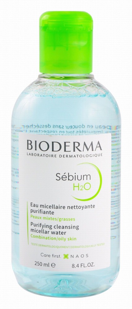 Bioderma Sebium H2O Hypoallergenic Purifying Cleansing Micellar Water for Combination & Oily Skin - parabens free