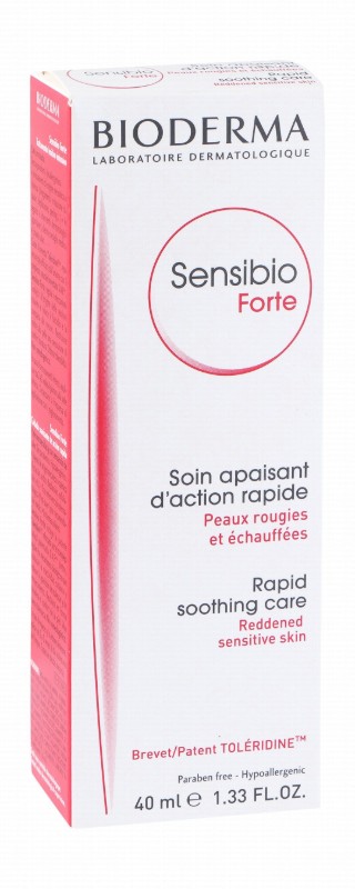 Bioderma Sensibio Forte Hypoallergenic Soothing Cream for Reddened Sensitive Skin - fragrance free, non comedogenic