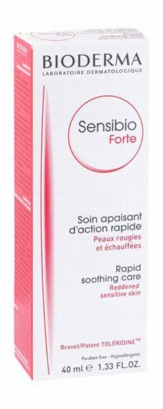 Bioderma Sensibio Forte Hypoallergenic Soothing Cream for Reddened Sensitive Skin - fragrance free, non comedogenic