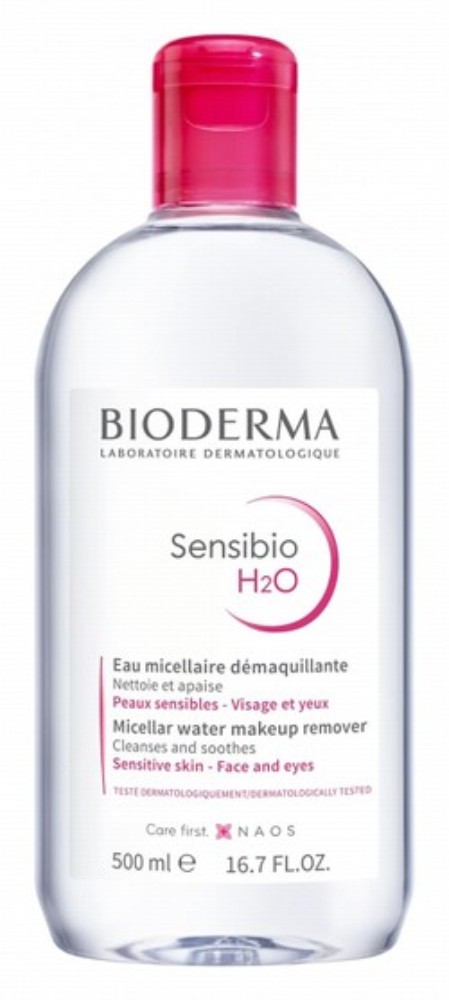 Bioderma Sensibio H2O Hypoallergenic Cleansing, Soothing & Makeup Removing Micellar Water for Sensitive Skin - parabens free