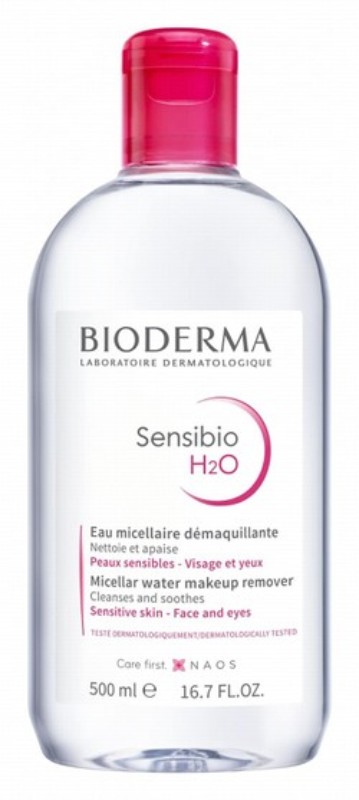 Bioderma Sensibio H2O Hypoallergenic Cleansing, Soothing & Makeup Removing Micellar Water for Sensitive Skin - parabens free