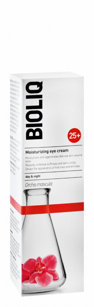 Bioliq 25 Plus Moisturizing, Regenerating & Anti-Wrinkle Eye Day & Night Cream with Orchis Mascula for All Skin Types
