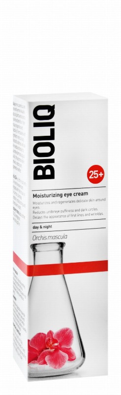 Bioliq 25 Plus Moisturizing, Regenerating & Anti-Wrinkle Eye Day & Night Cream with Orchis Mascula for All Skin Types