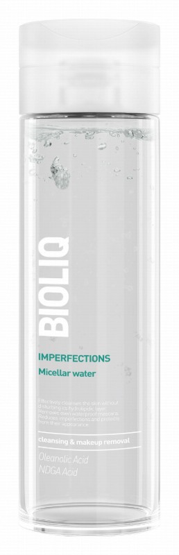 Bioliq Cleansing, Makeup Removing & Anti-Imperfection Facial Micellar Water with Oleanolic & NDGA Acid