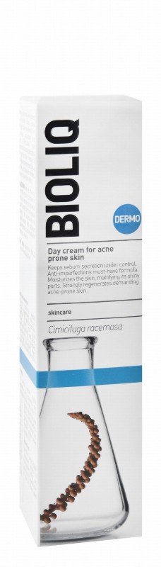 Bioliq Dermo Non-Greasy Moisturizing, Mattifying & Anti-Imperfection Facial Day Cream with Cimicifuga Racemosa for Oily, Combination & Acne-Prone Skin