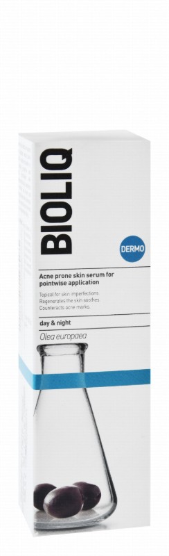 Bioliq Dermo Regenerating, Soothing & Anti-Imperfection Facial Day & Night Serum with Olea Europaea for Acne-Prone Skin