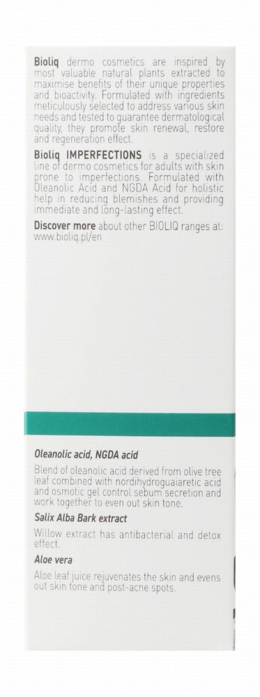 Bioliq Imperfections Exfoliating, Detoxifying & Deep Cleansing Face Gel with Oleanolic & NDGA Acid - soap free