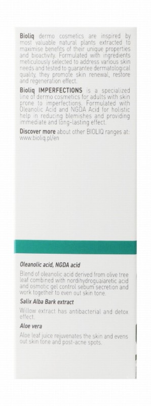 Bioliq Imperfections Exfoliating, Detoxifying & Deep Cleansing Face Gel with Oleanolic & NDGA Acid - soap free