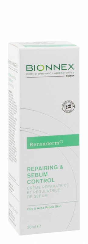 Bionnex Rensaderm Repairing & Sebum Controlling Face Serum for Oily & Acne-Prone Skin - parabens free, mineral oil free, dye free