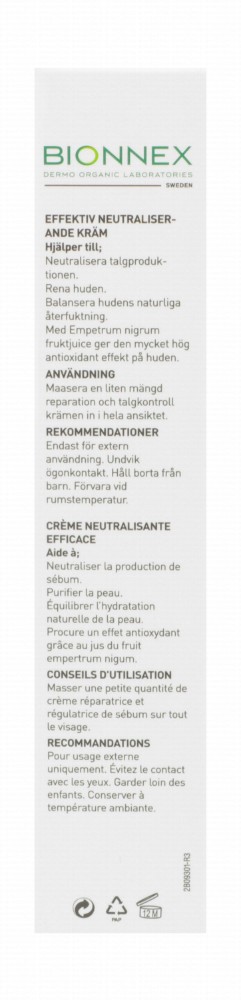 Bionnex Rensaderm Repairing & Sebum Controlling Face Serum for Oily & Acne-Prone Skin - parabens free, mineral oil free, dye free
