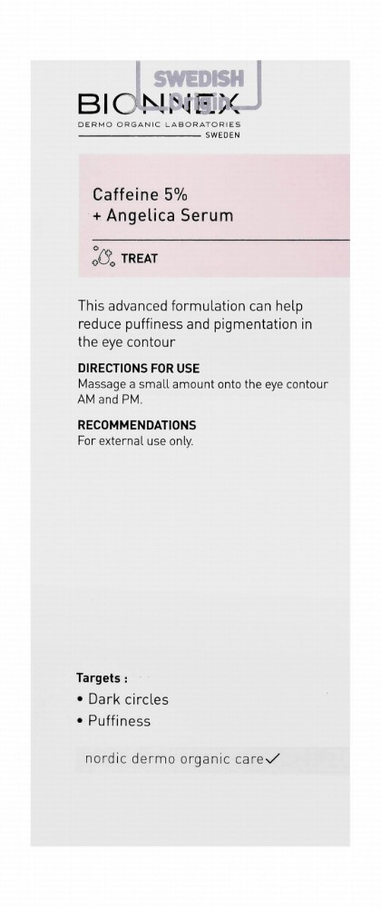 Bionnex The Nordea Anti-Pigmentation Concentrated Eye Contour Serum with Caffeine & Angelica Root Extract - parabens free, cruelty free