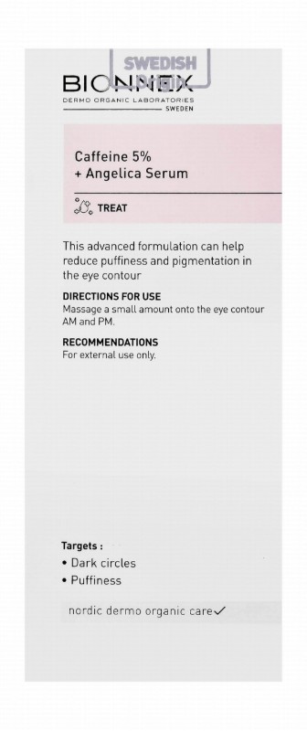 Bionnex The Nordea Anti-Pigmentation Concentrated Eye Contour Serum with Caffeine & Angelica Root Extract - parabens free, cruelty free