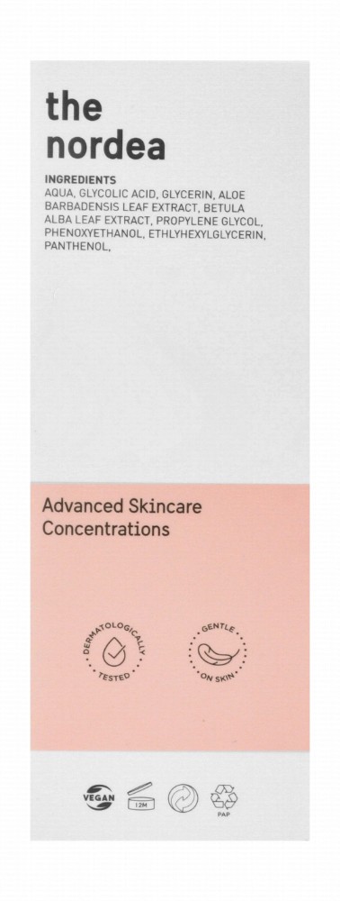 Bionnex The Nordea Cleansing Facial Night Toner with Glycolic Acid, Aloe Vera & Birch Extract for Normal, Oily & Combination Skin - vegan