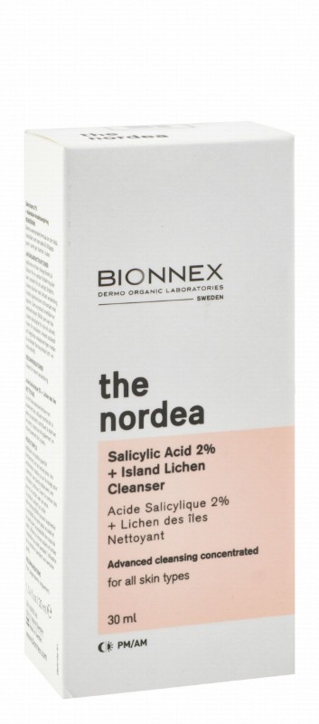 Bionnex The Nordea Facial Cleanser with Salicylic Acid & Island Lichen Extract for All Skin Types - parabens free, cruelty free
