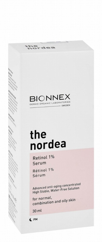 Bionnex The Nordea Organic Anti-Aging Concentrated Face Serum with Retinol for Normal, Oily & Combination Skin - parabens free, cruelty free, water free