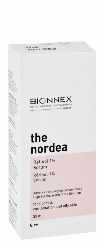 Bionnex The Nordea Organic Anti-Aging Concentrated Face Serum with Retinol for Normal, Oily & Combination Skin - parabens free, cruelty free, water free