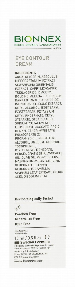 Bionnex Whitexpert Eye Contour Cream - parabens free, mineral oil free, dyes free