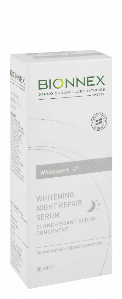 Bionnex Whitexpert Organic Whitening & Brightening Concentrated Facial Night Serum - parabens free, mineral oil free, dyes free