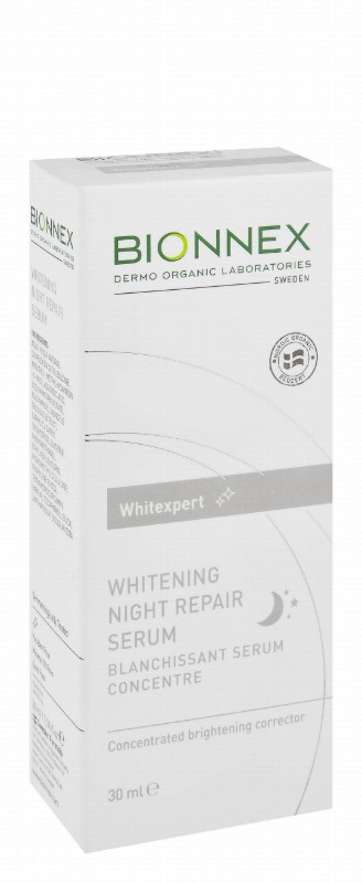 Bionnex Whitexpert Organic Whitening & Brightening Concentrated Facial Night Serum - parabens free, mineral oil free, dyes free