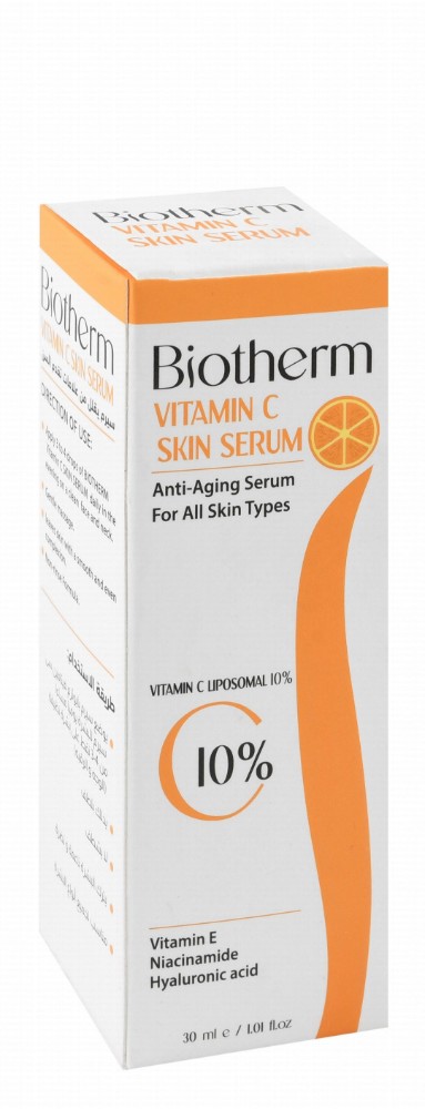 Biotherm 10% Vitamin C Anti-Aging Face Serum with Niacinamide & Hyaluronic Acid for All Skin Types