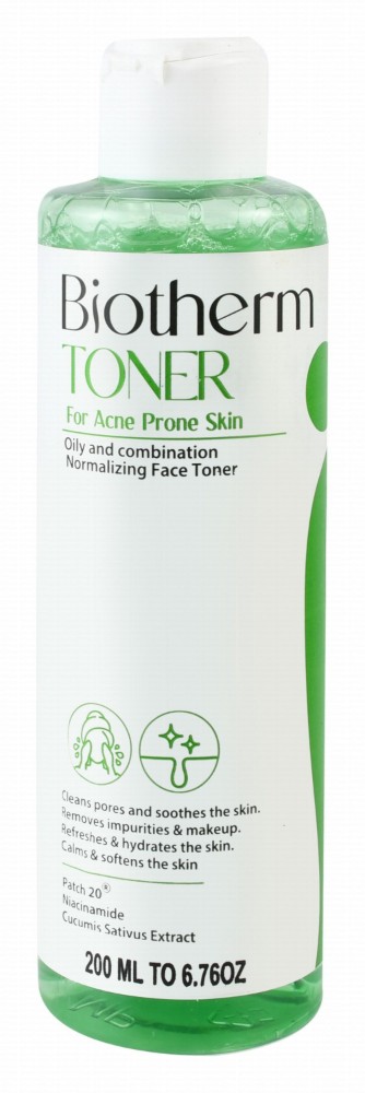 Biotherm Cleansing Pores, Soothing & Normalizing Facial Toner with Niacinamide & Cucumis Sativus Extract for Oily, Combination & Acne-Prone Skin
