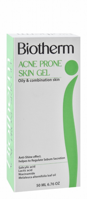 Biotherm Facial Gel with Salicylic Acid, Lactic Acid & Niacinamide for Acne-Prone, Oily & Combination Skin
