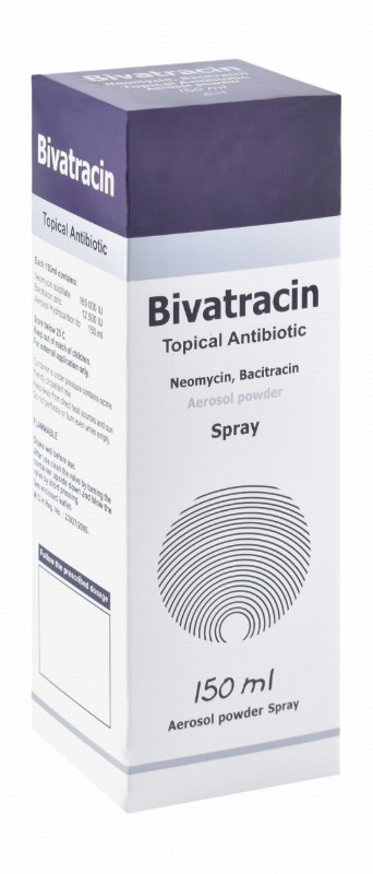 Bivatracin with Neomycin & Bacitracin Topical Antibiotic Aerosol Powder Spray
