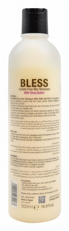 Bless Moisturizing & Revitalizing Shampoo with Shea Butter - sulfate free