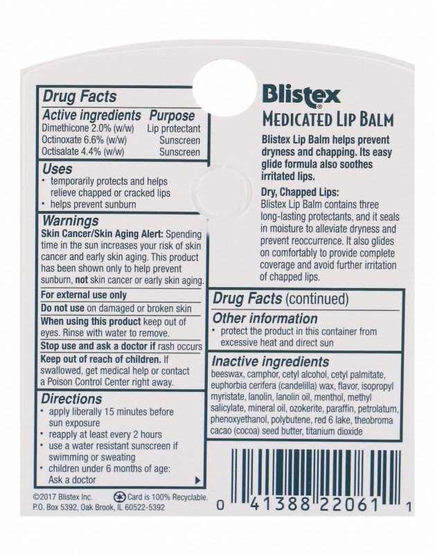 Blistex Medicated Lip Balm SPF15