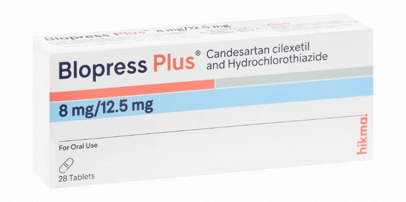 Blopress Plus 8mg Candesartan Cliexetil & 12.5mg HCTZ