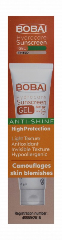 Bobai Hydrocare Hypoallergenic Antioxidant & Anti-Shine Tinted Face & Body Sunscreen Gels for Oily & Combination Skin SPF50+ Medium Tint (1+1 Free)
