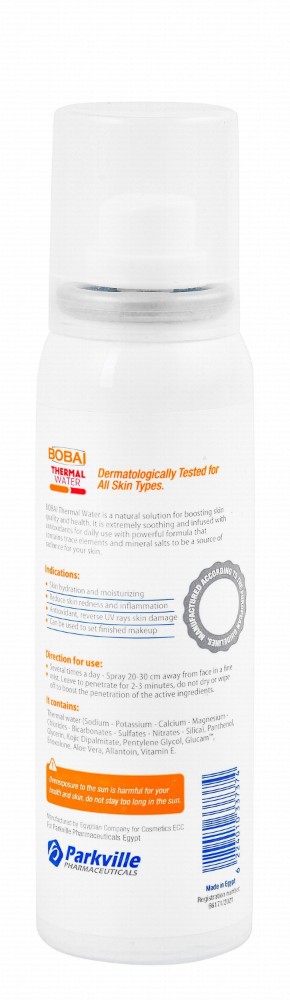 Bobai Hypoallergenic Hydrating, Soothing & Protecting Face & Body Thermal Water for All Skin Types